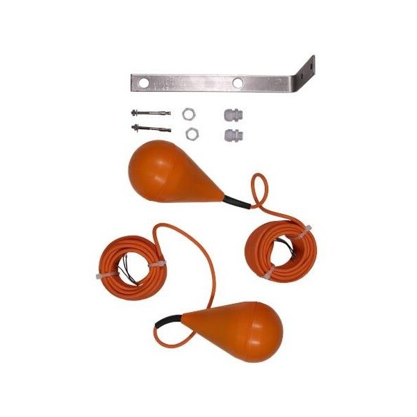 Pump Sensors & Accessories- Kit, 2 Float switch MS1, w. wallhanger, Spare Part.